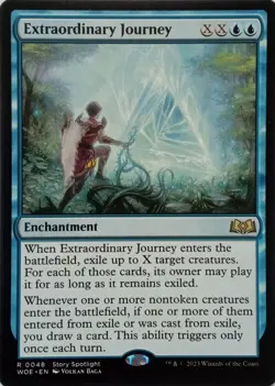 0048 EXTRAORDINARY JOURNEY RARE WILDS OF ELDRAINE MTG CARD - Image 1