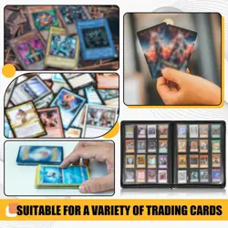 3 Pcs 16 Pocket Trading Card Binder 3000+ Pockets Binder Album Compatible wit... - Image 4
