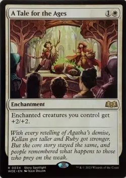 0034 A TALE FOR THE AGES RARE WILDS OF ELDRAINE MTG CARD - Image 1