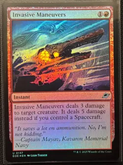MTG Edge Of Eternities Invasive Maneuvers Foil (Uncommon) - Image 1
