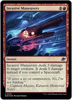 MTG Edge Of Eternities Invasive Maneuvers Foil (Uncommon) - Image 2