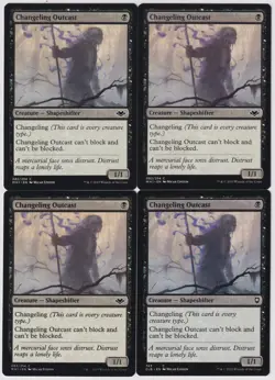 MTG 4X Changeling Outcast X4 Modern Horizons & Commander Magic - LP/NM - Image 1