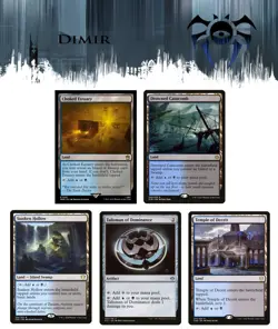 5x (1/ea) - DIMIR Commander Land & Artifact Lot - Mixed Sets C - NM MTG - Image 1
