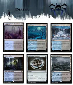 6x (1/ea) - DIMIR Commander Land & Artifact Lot - Mixed Sets A - NM MTG - Image 1