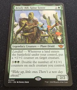 MTG Bristly Bill, Spine Sower | Outlaws Of Thunder Junction Limited Promo | MINT - Image 1