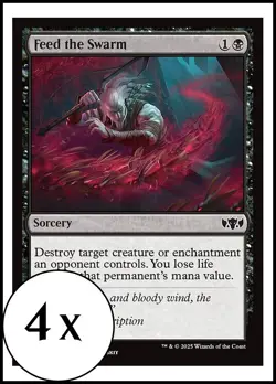 MTG - 4 x Feed the Swarm - Tarkir: Dragonstorm - Playset 4x x4 - Image 1