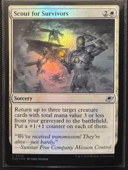 MTG Edge Of Eternities Scout for Survivors Foil (Uncommon) - Image 1