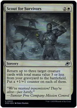 MTG Edge Of Eternities Scout for Survivors Foil (Uncommon) - Image 2