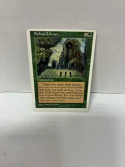 MTG Sylvan Library Fifth Edition 329 Regular Rare Light Play LP English - Image 1