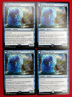 MTG 4X Thing in the Ice X4 Shadows Over Innistrad Magic - LP/NM - Image 1