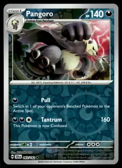 PANGORO [FOIL] - 093/131 - STELLAR CROWN SCR POKEMON REVERSE - NM - Image 1