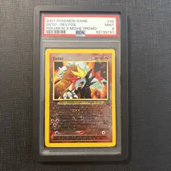 PSA 9 Entei #34 Reverse Foil 2001 Pokemon 3 Movie Black Star Promo MINT Holo - Image 3