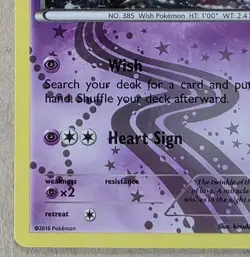 2016 Jirachi RC13/RC32 XY Generation Radiant Collection Holo Pokemon - Image 5