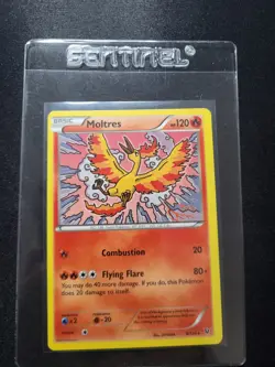 Pokemon TCG - Moltres 9/124 - XY Fates Collide Non-Holo Rare 2016 - Light Play - Image 1