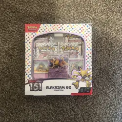 Pokemon TCG Scarlet and Violet - 151 Alakazam ex Collection Box - 4 Packs 820650855269 - Image 1