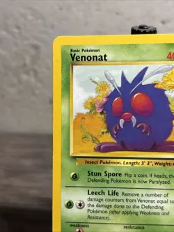 Venonat 63/64 Jungle Regular Common-Vintage-Pokemon TCG-Fast Shipping-LP!! - Image 2