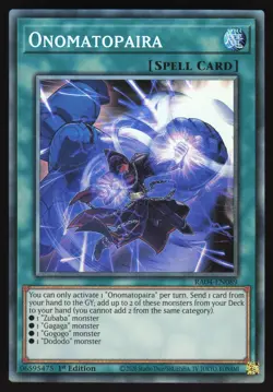 Onomatopaira - RA04-EN089 - Collector's Rare - 1st Edition Yugioh - Image 1