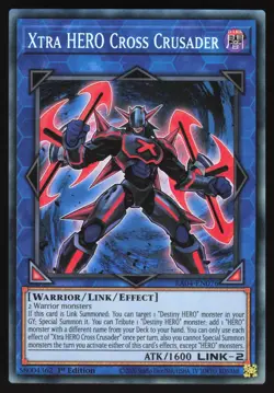 Xtra HERO Cross Crusader - RA04-EN076 - Collector's Rare - 1st Edition Yugioh - Image 1