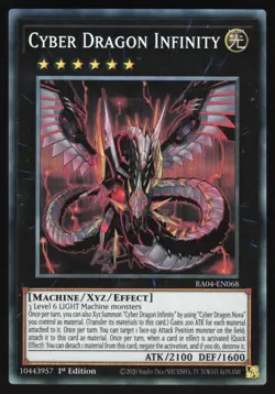 Cyber Dragon Infinity - RA04-EN068 - Collector's Rare - 1st Edition Yugioh - Image 1