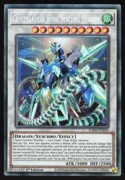 Crystal Clear Wing Synchro Dragon - RA04-EN059 - Collector's Rare - Yugioh - Image 1