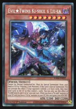 Evil Twins Ki-sikil & Lil-la - RA04-EN037 - Collector's Rare 1st Edition Yugioh - Image 1