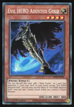 Evil HERO Adusted Gold - RA04-EN029 - Collector's Rare - 1st Edition Yugioh - Image 1