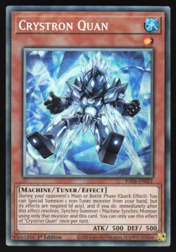 Crystron Quan - RA04-EN021 - Collector's Rare - 1st Edition Yugioh - Image 1