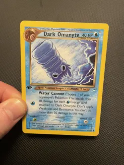 Pokemon Dark Omanyte Neo Destiny 37/105 1st Edition Uncommon 2002 WotC Vintage - Image 4