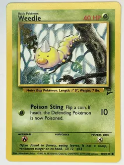 Beedrill Kakuna Weedle NM Base Set 2 21 47 100/130 Pokemon TCG Regular - Image 4
