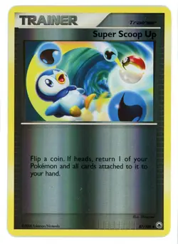 Super Scoop Up Reverse Holo 87/100 Majestic Dawn Pokemon Card - Image 1