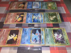 pokemon cards Neo Genesis Premium File 1 Complete 9 Card Japanese Near Mint JPN - Image 3