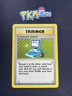 Pokemon TCG Computer Search Base Set 71/102 Regular Rare (4th Print) LP. - Image 1
