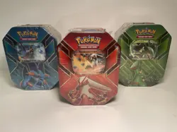 Pokemon Hoenn Power EX Tin Set Of 3: Blaziken, Swampert, Sceptile (Rare 2015) - Image 1