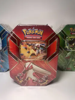Pokemon Hoenn Power EX Tin Set Of 3: Blaziken, Swampert, Sceptile (Rare 2015) - Image 2