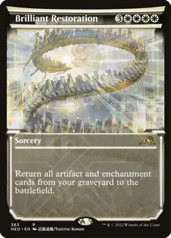 MTG Brilliant Restoration 363 Rare Showcase Kamigawa Neon Dynasty - Image 1
