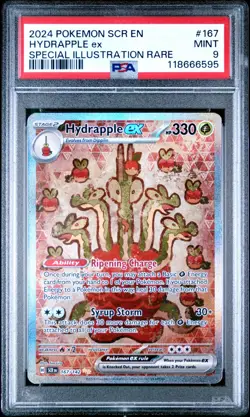 2024 POKEMON - STELLAR CROWN 167 HYDRAPPLE EX SPECIAL ILLUSTRATION RARE PSA 9 - Image 1