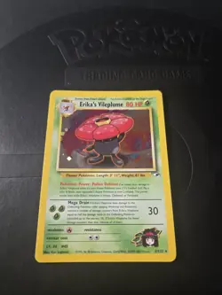 Pokemon TCG Erika's Vileplume Gym Heroes 5/132 Holo Unlimited Holo Rare LP/EX - Image 2