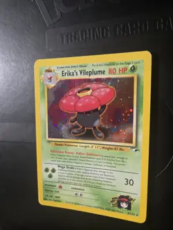 Pokemon TCG Erika's Vileplume Gym Heroes 5/132 Holo Unlimited Holo Rare LP/EX - Image 3