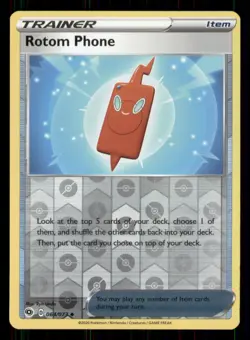 Rotom Phone Champion's Path #64/73 Uncommon Reverse Holo Pokemon LP - Image 1
