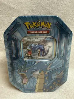 Pokemon Triple Power Tin Shiny Gyarados Trading Card EX 2016 Factory Sealed - Image 1