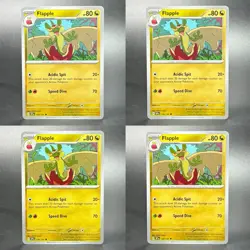 Pokemon Scarlet & Violet: Surging Sparks #139/191 Flapple Lot of 4 - Image 1