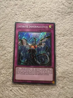 Yu-Gi-Oh! Infinite Impermanence Platinum Secret Rare Card RA01-EN075 1st Edition - Image 1