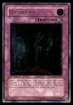 1996 Yu-Gi-Oh konami birthright 1st edition - Image 1