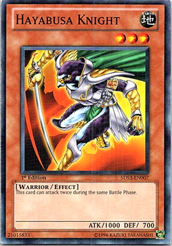 Hayabusa Knight 5DS2-EN007 Yu-Gi-Oh! Light Play 1st Edition - Image 1