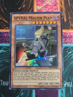 Yu-Gi-Oh! SPYRAL Master Plan INOV-EN087 1st Edition Super Rare NM - Image 1