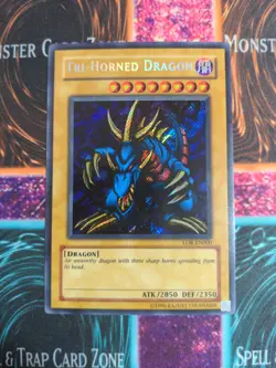 Yu-Gi-Oh! Tri-Horned Dragon LOB-EN000 Unlimited Secret Rare MP EN-Varient - Image 1