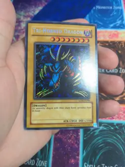 Yu-Gi-Oh! Tri-Horned Dragon LOB-EN000 Unlimited Secret Rare MP EN-Varient - Image 4