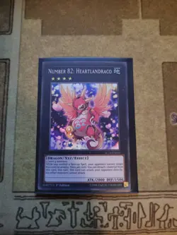 YUGIOH TCG NUMBER 82: HEARTLANDRACO AC18-EN011 SUPER 1ST EDITION NM - Image 1
