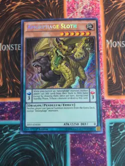 Yu-Gi-Oh! Amorphage Sloth SHVI-EN030 1st Edition Secret Rare NM - Image 1