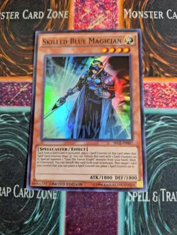 Yu-Gi-Oh! Skilled Blue Magician SECE-EN032 Super Rare Limited Near Mint - Image 1